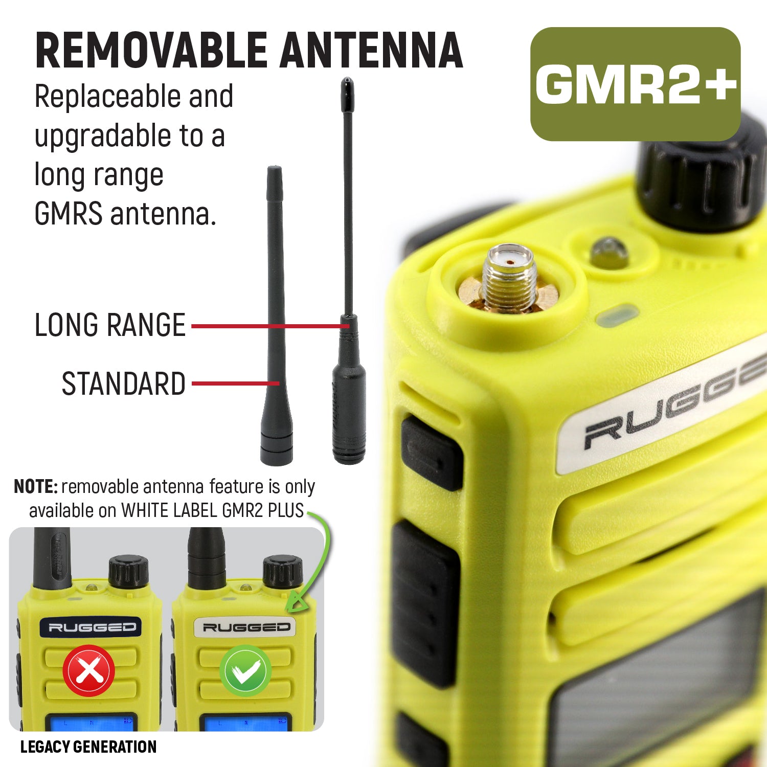 Photo of GO BAG - High Visibility GMR2 PLUS Emergency Radio Bundle by Rugged Radios - Premium for UTVs / Side by Sides
