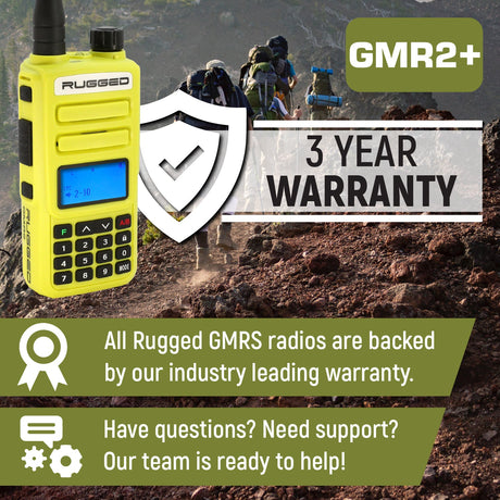 Photo of GO BAG - High Visibility GMR2 PLUS Emergency Radio Bundle by Rugged Radios - Premium for UTVs / Side by Sides