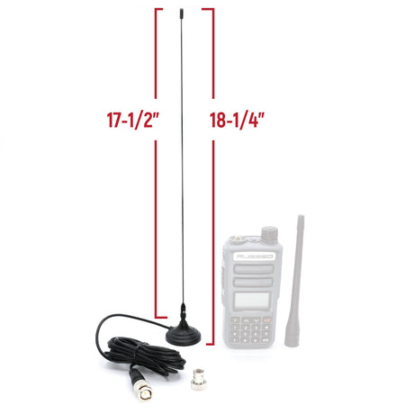 Photo of Magnetic Mount Antenna for Rugged GMR2 PLUS Handheld Radios by Rugged Radios - Premium for UTVs / Side by Sides