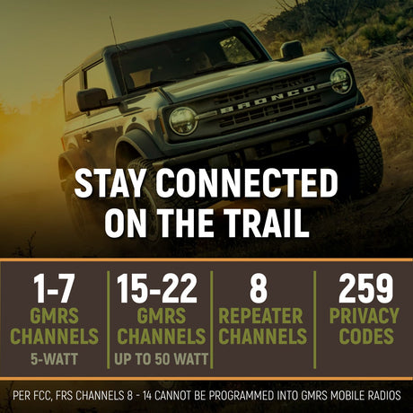 Photo of Rugged Rambler G4 GMRS Mobile Radio by Rugged Radios - Premium for UTVs / Side by Sides