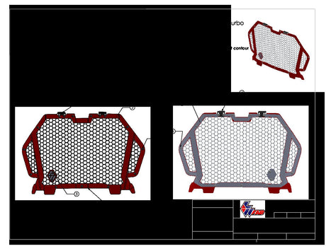 Photo of Aftermarket Snap In Grille by L&W Fab - Premium Grille for UTVs / Side by Sides