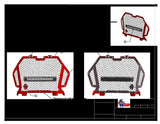 Photo of Aftermarket Snap In Grille with Light Bar by L&W Fab - Premium Grilles for UTVs / Side by Sides