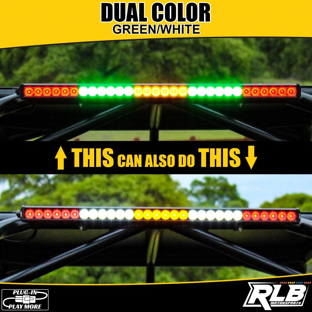 Photo of Polaris General LED Chase Light - Dual-Color (GREEN/WHITE) by RLB Motorsports - Premium CHASE LIGHT BY UTV for UTVs / Side by Sides