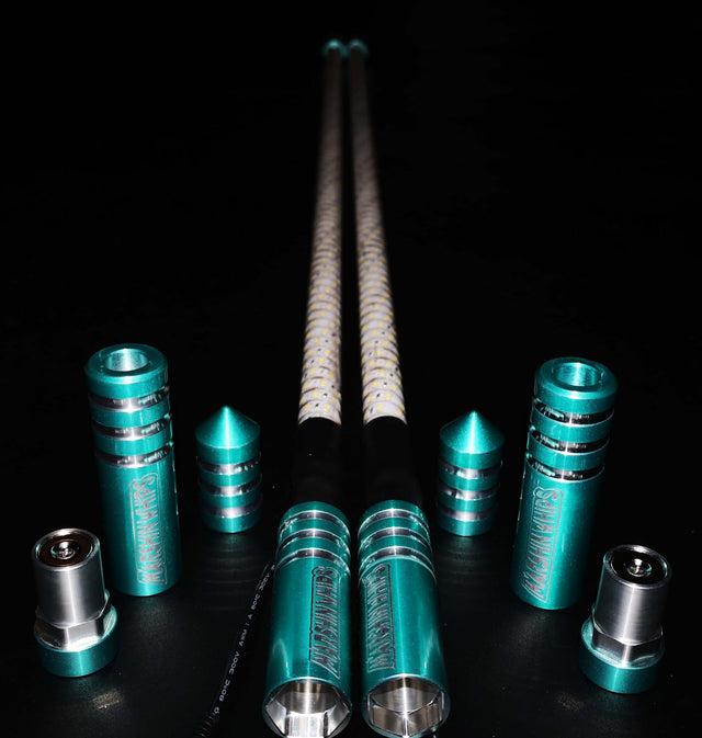 Photo of GAME CHANGER - TEAL (SET) by Marshin Whips - Premium for UTVs / Side by Sides