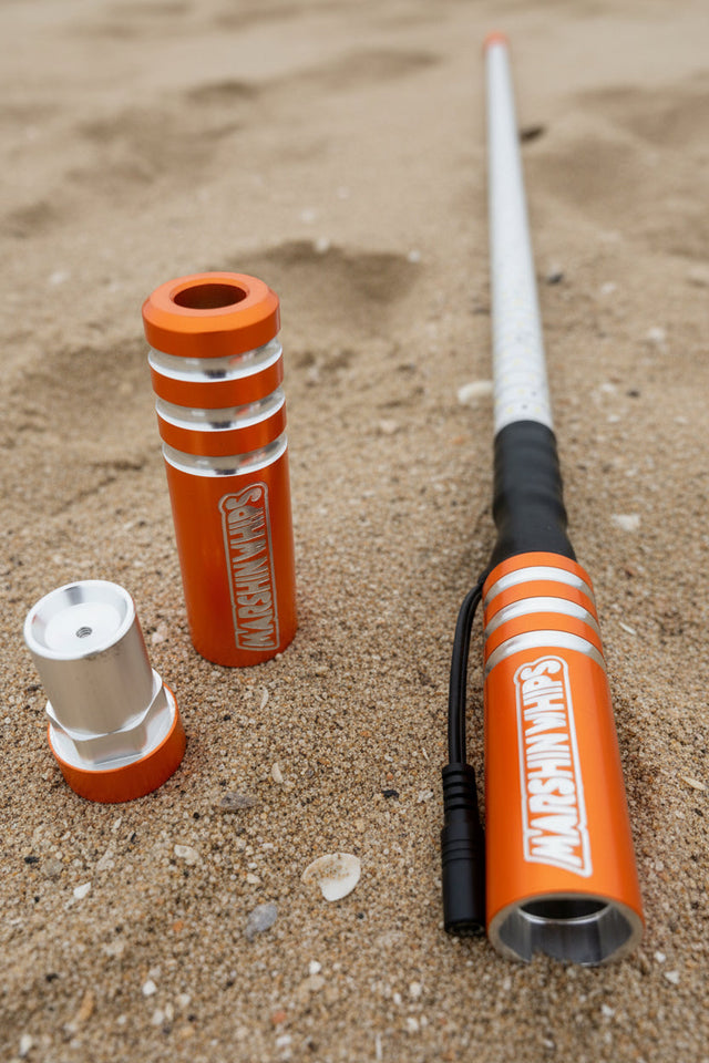 Photo of Game Changer LED Whip - Striking Orange Single by Marshin Whips - Premium for UTVs / Side by Sides