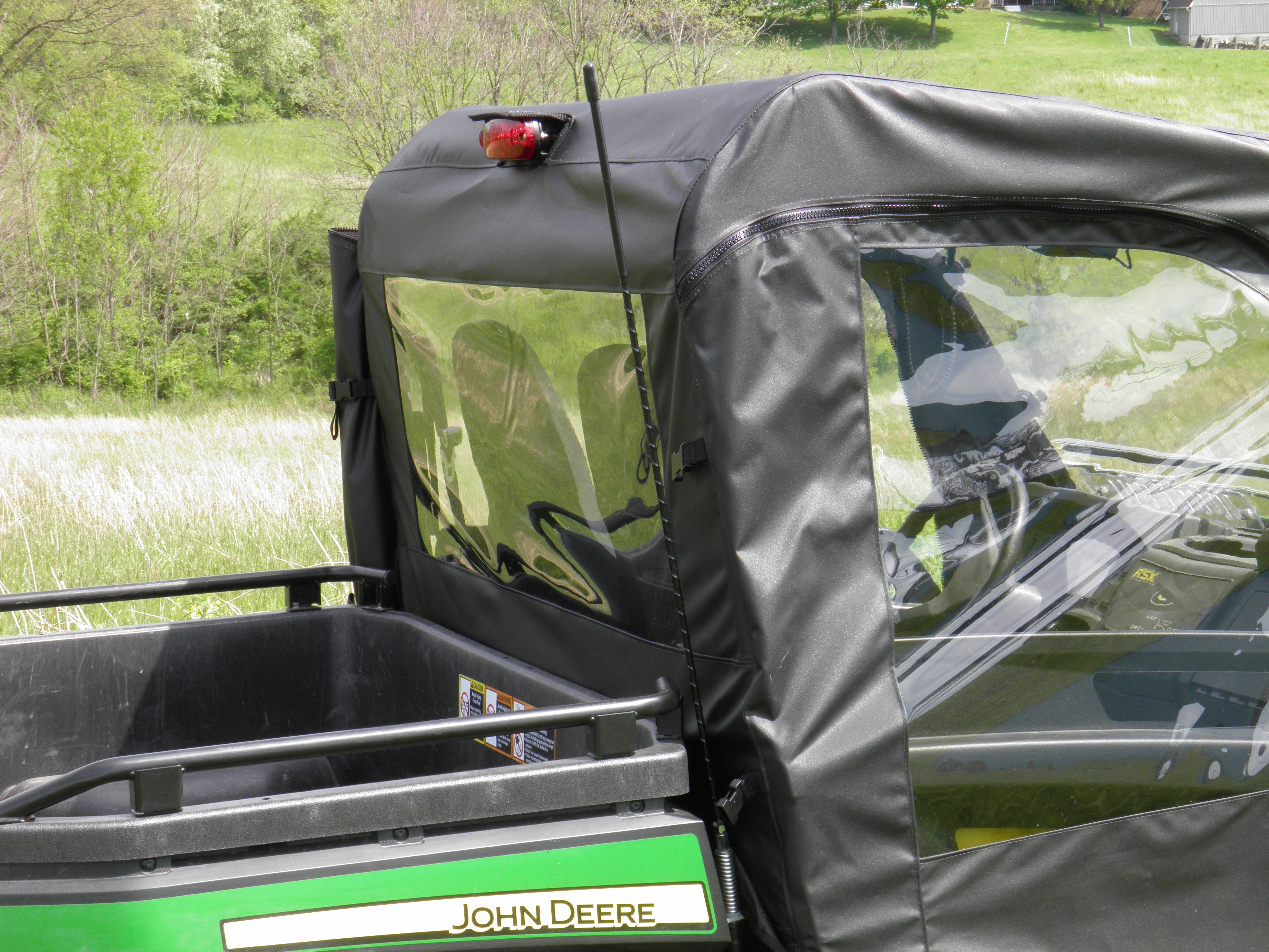 Photo of John Deere Gator 850i/860i - Full Cab Enclosure for Hard Windshield w/Lower Door Insert Option (Half Doors) by 3 Star UTV - Premium Enclosures for UTVs / Side by Sides