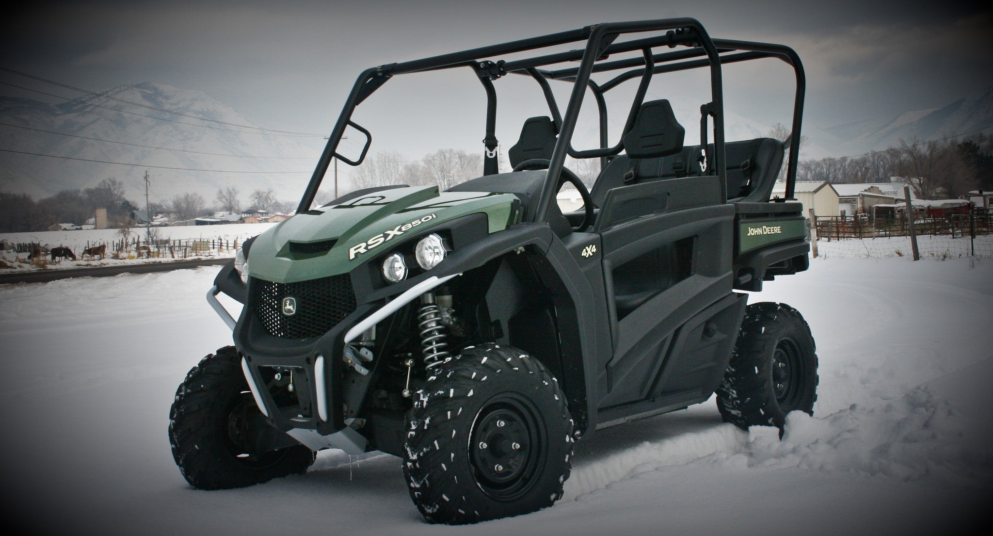 Photo of John Deere Gator RSX 850I Backseat and Roll Cage Kit (2012-2022) by UTV Mountain Accessories - Premium Backseat and Roll Cage for UTVs / Side by Sides