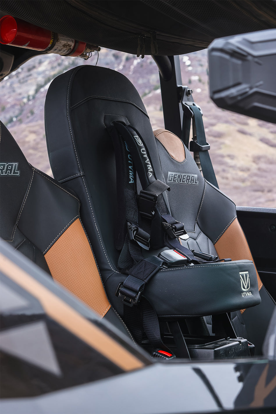 Photo of General Front/Rear Bump Seat (2016-2025) by UTV Mountain Accessories - Premium Bump Seats for UTVs / Side by Sides
