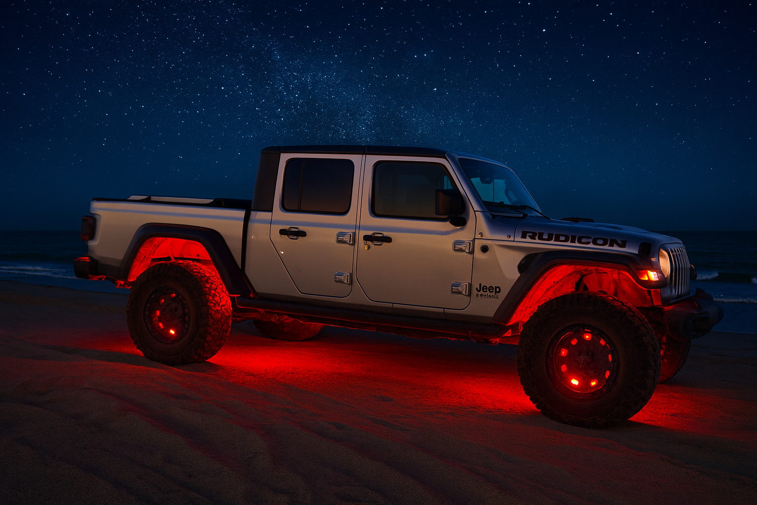 Photo of Apollo wheel lights RGB (Harness included) by Marshin Whips - Premium Electrical for UTVs / Side by Sides