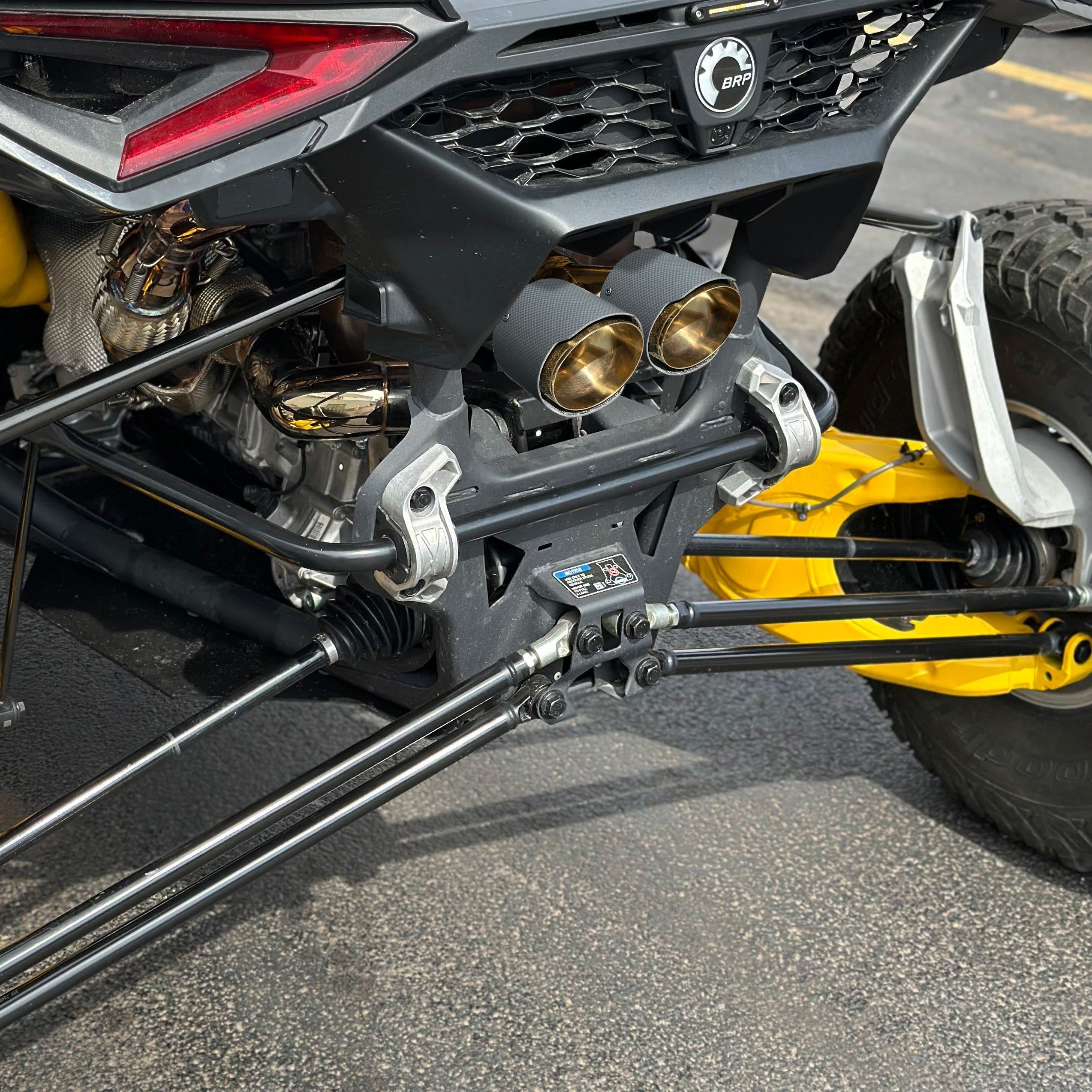 Photo of RPM SXS RPM Maverick R Carbon / Colored Dual Exhaust Tips by RPM SXS - Premium for UTVs / Side by Sides