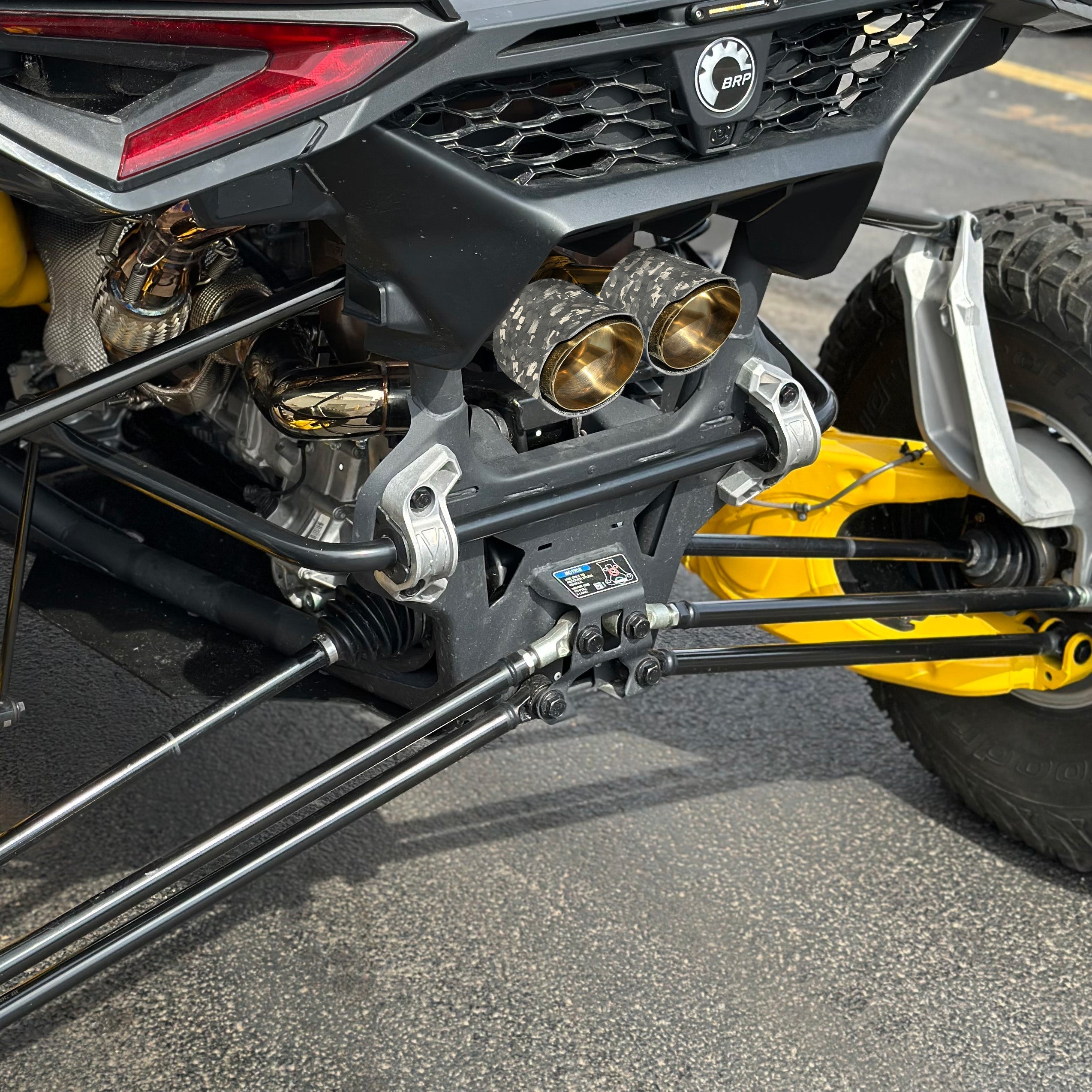 Photo of RPM SXS RPM Maverick R Carbon / Colored Dual Exhaust Tips by RPM SXS - Premium for UTVs / Side by Sides