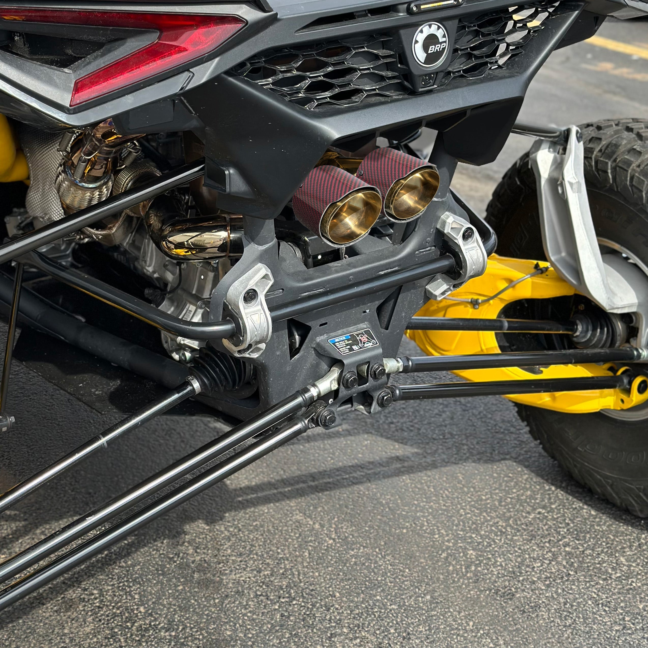 Photo of RPM SXS RPM Maverick R Carbon / Colored Dual Exhaust Tips by RPM SXS - Premium for UTVs / Side by Sides