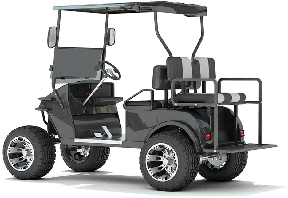 Photo of Golf Cart Side Mirror with LED Turn Signal Light by Kemimoto - Premium for UTVs / Side by Sides