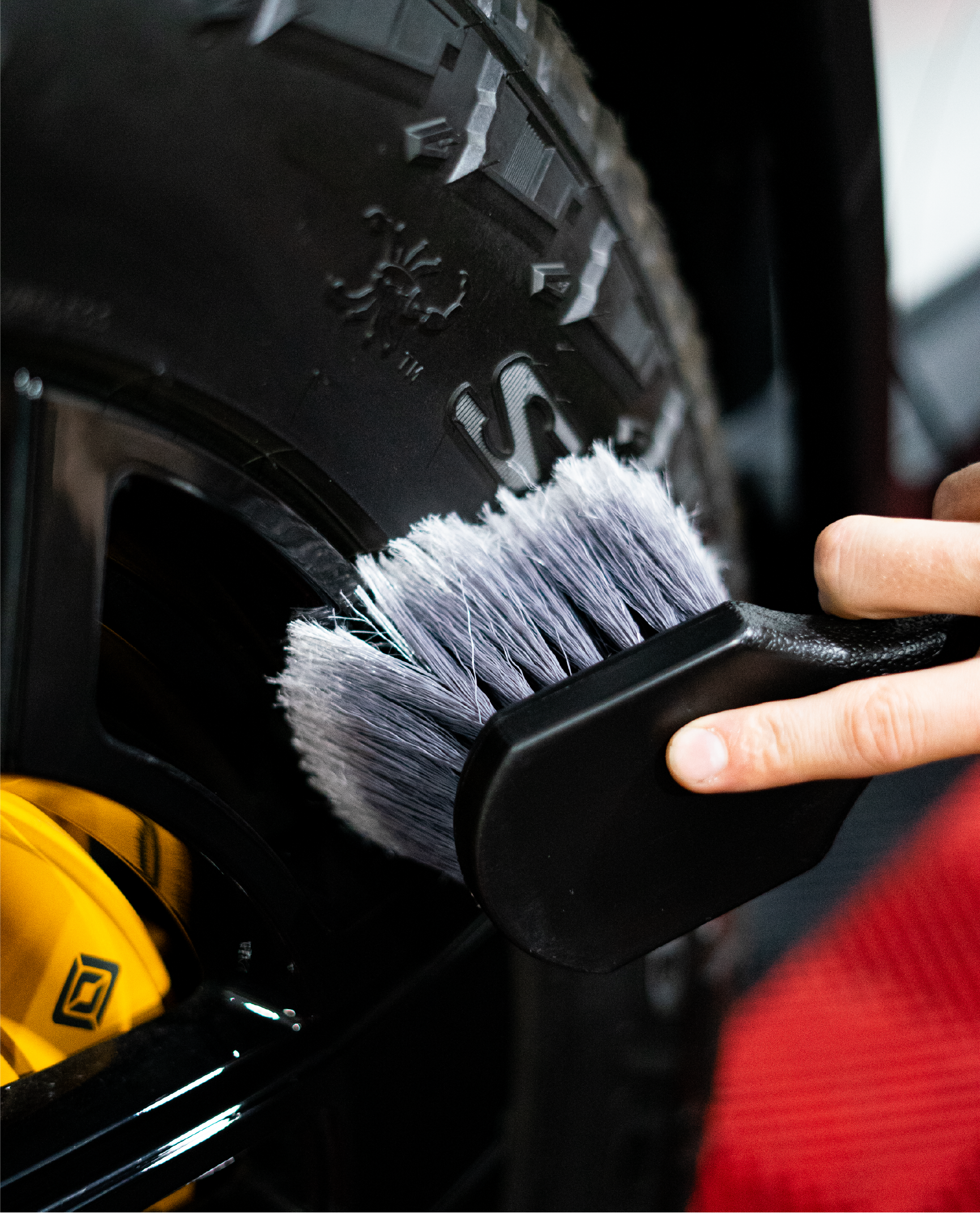 Photo of Wheel + Rubber Brush by Plus Soap - Premium Cleaning Supplies for UTVs / Side by Sides