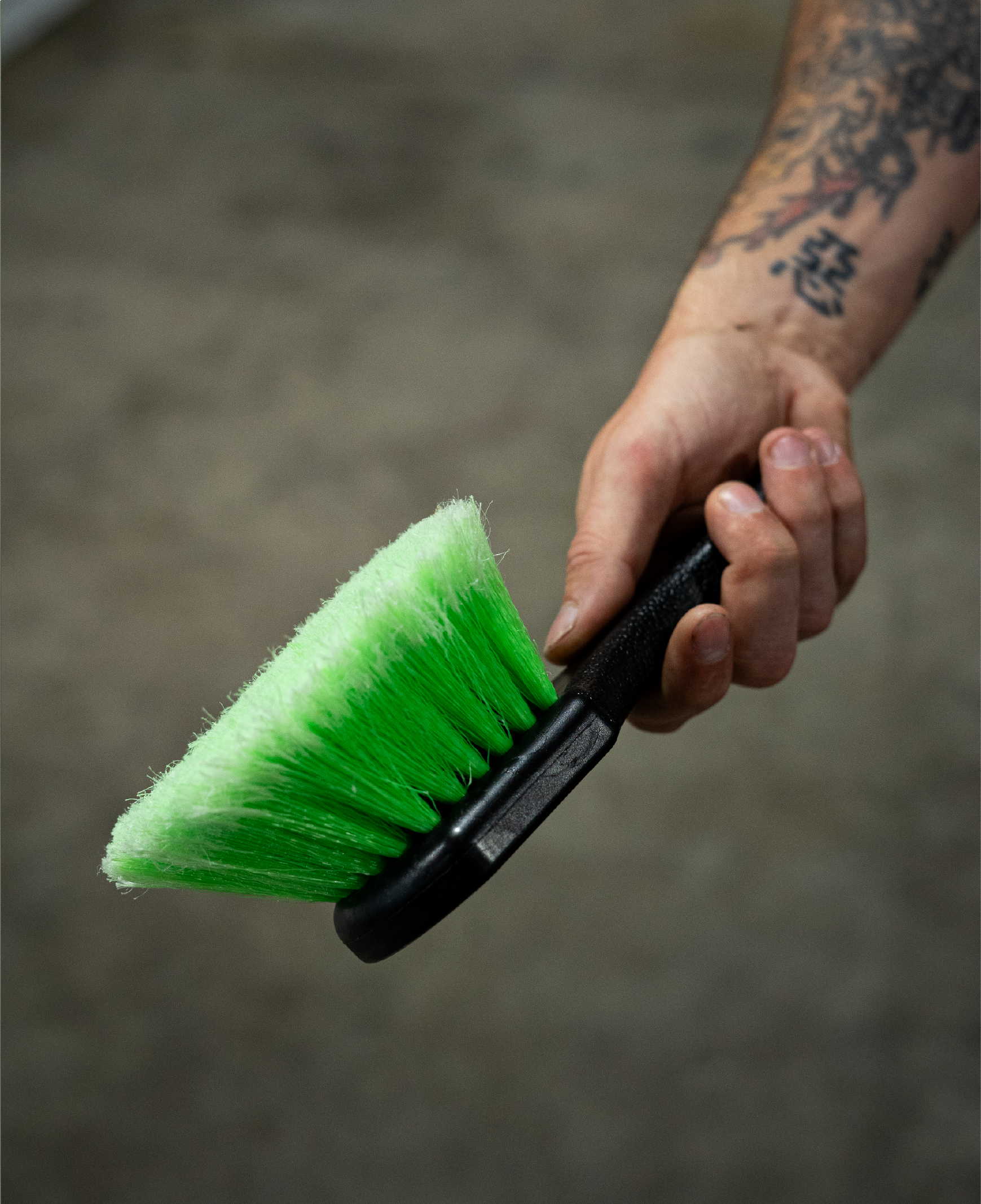 Photo of Wheel + Rubber Brush by Plus Soap - Premium Cleaning Supplies for UTVs / Side by Sides