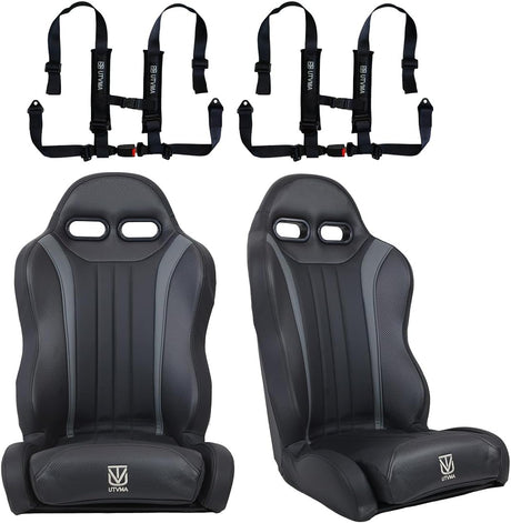 Photo of "Weekender" Series Pair of Front Suspension Bucket Seats Maverick Sport MAX (2019-2025) by UTVMA - Premium for UTVs / Side by Sides