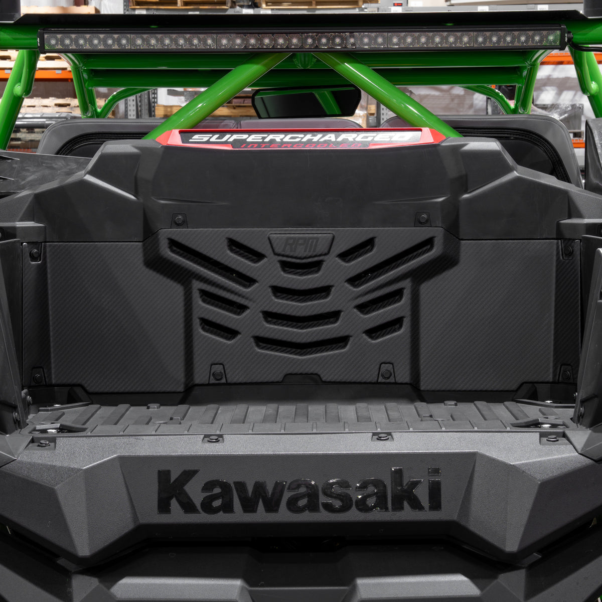 Kawasaki Teryx H2 Carbon Fiber Louvered Cargo Cover – product detail 3