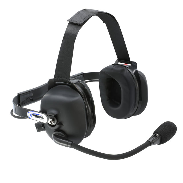 Photo of H43 Rubberized Behind the Head (BTH) 2-Way Radio Headset by Rugged Radios - Premium for UTVs / Side by Sides