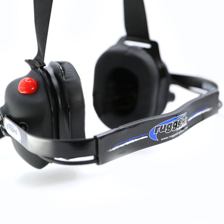 Photo of H43 Rubberized Behind the Head (BTH) 2-Way Radio Headset by Rugged Radios - Premium for UTVs / Side by Sides