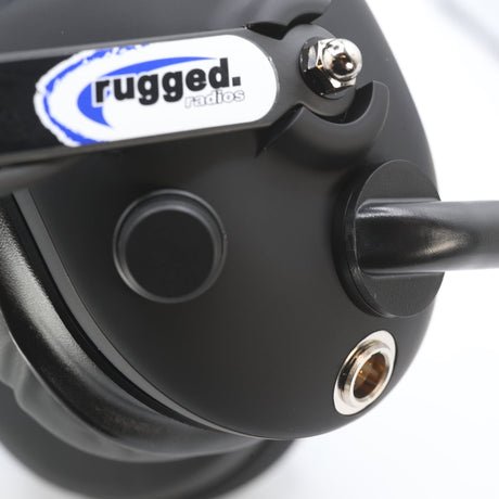 Photo of H43 Rubberized Behind the Head (BTH) 2-Way Radio Headset by Rugged Radios - Premium for UTVs / Side by Sides