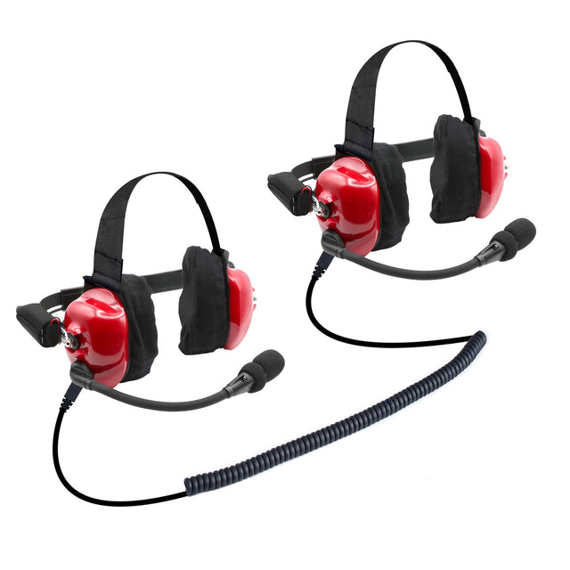 Photo of Rugged Radios PAIR - H80 Track Talk Linkable Intercom Headsets - Bring The Conversation To The Circle Track NASCAR event by Rugged Radios - Premium for UTVs / Side by Sides