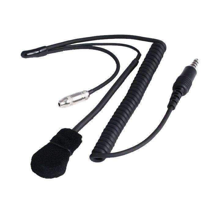 Photo of 4C IMSA Wired Coil Cord Helmet Kit with Mic and 3.5mm Jack by Rugged Radios - Premium for UTVs / Side by Sides
