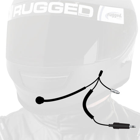 Photo of 4C IMSA Wired Coil Cord Helmet Kit with Mic and 3.5mm Jack by Rugged Radios - Premium for UTVs / Side by Sides