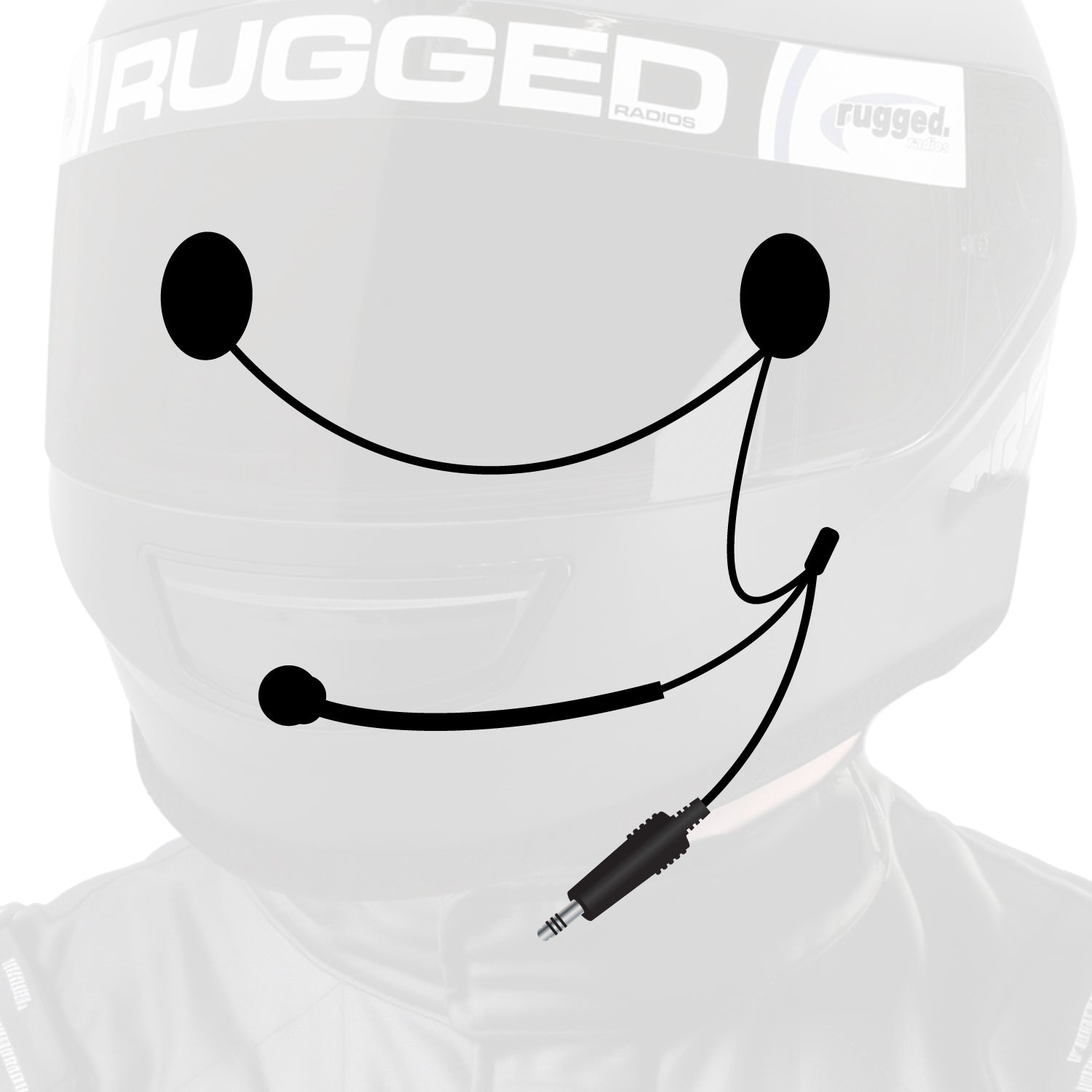 Photo of 4C IMSA Wired Helmet Kit with Speakers and Mic by Rugged Radios - Premium for UTVs / Side by Sides