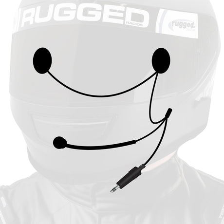Photo of 4C IMSA Wired Helmet Kit with Speakers and Mic by Rugged Radios - Premium for UTVs / Side by Sides