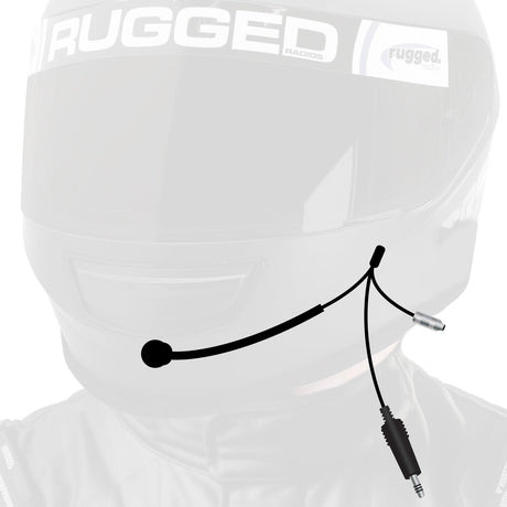 Photo of 4C IMSA Wired Straight Cord Helmet Kit with Mic and 3.5mm Jack by Rugged Radios - Premium for UTVs / Side by Sides