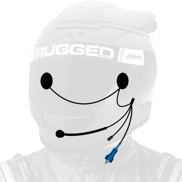Photo of Helmet Kit with Alpha Audio Speakers, Mic & 3.5mm Earbud Jack - OFFROAD Wired - CLEARANCE by Rugged Radios - Premium for UTVs / Side by Sides