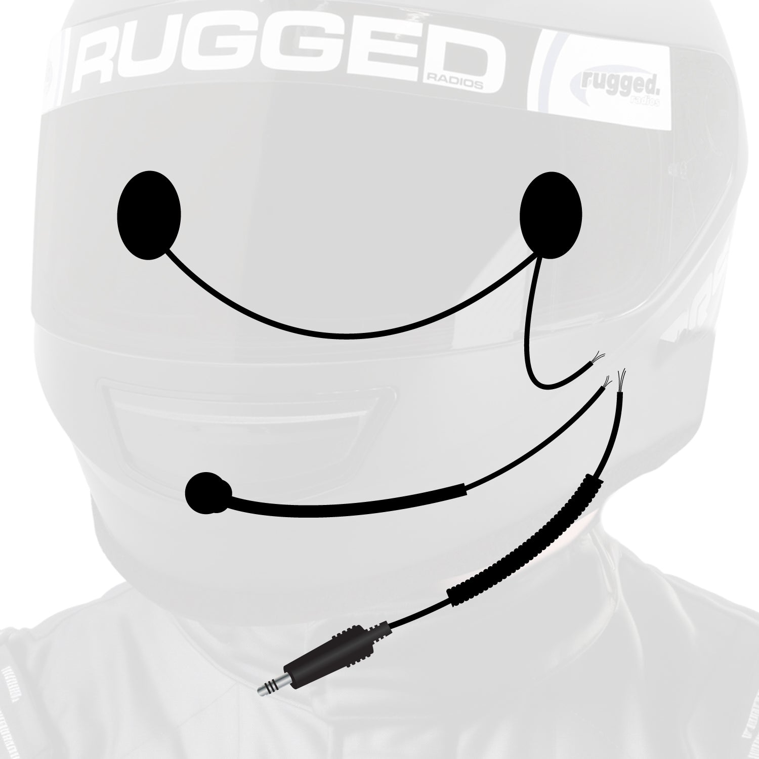 Photo of Peltor 4-Conductor Helmet Kits by Rugged Radios - Premium for UTVs / Side by Sides