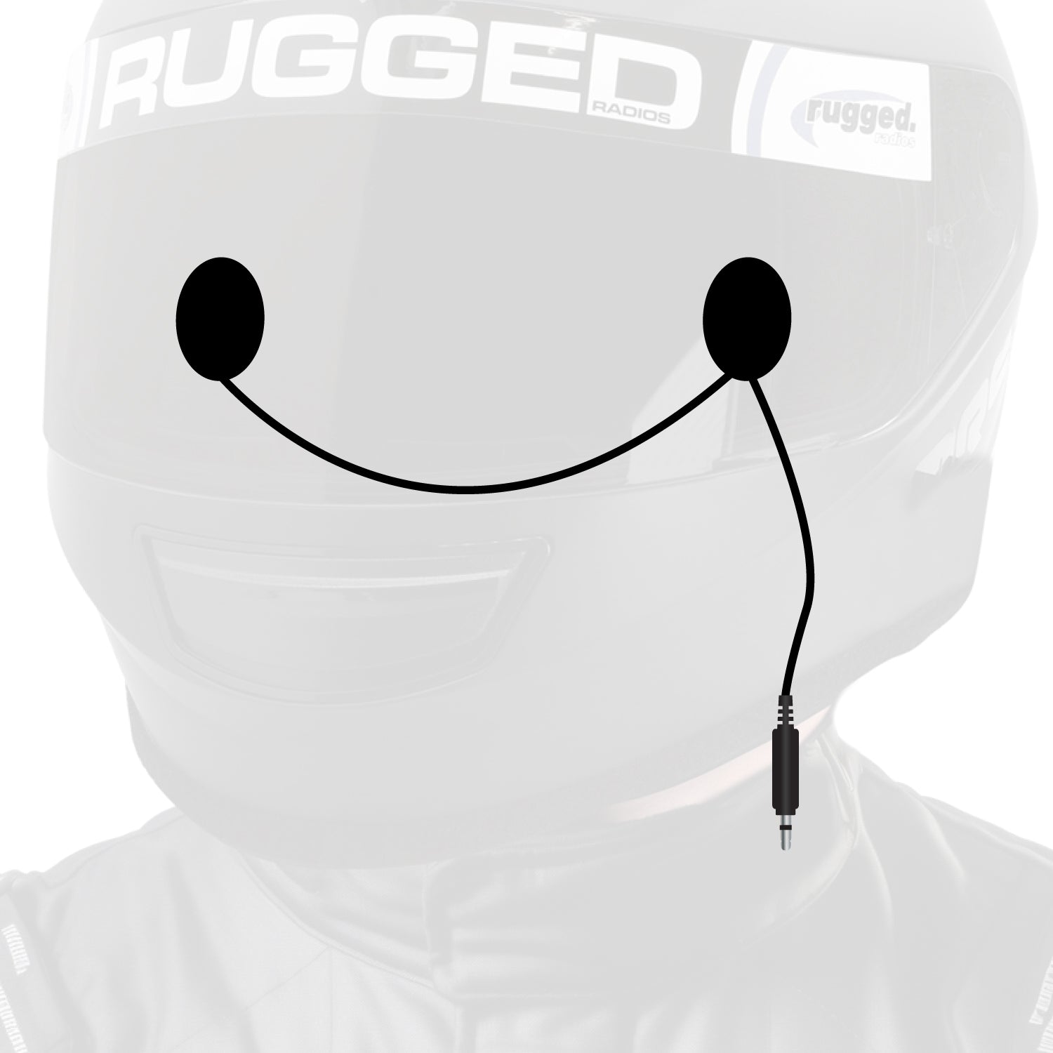 Photo of In-Helmet Speakers with 3.5mm Plug by Rugged Radios - Premium for UTVs / Side by Sides