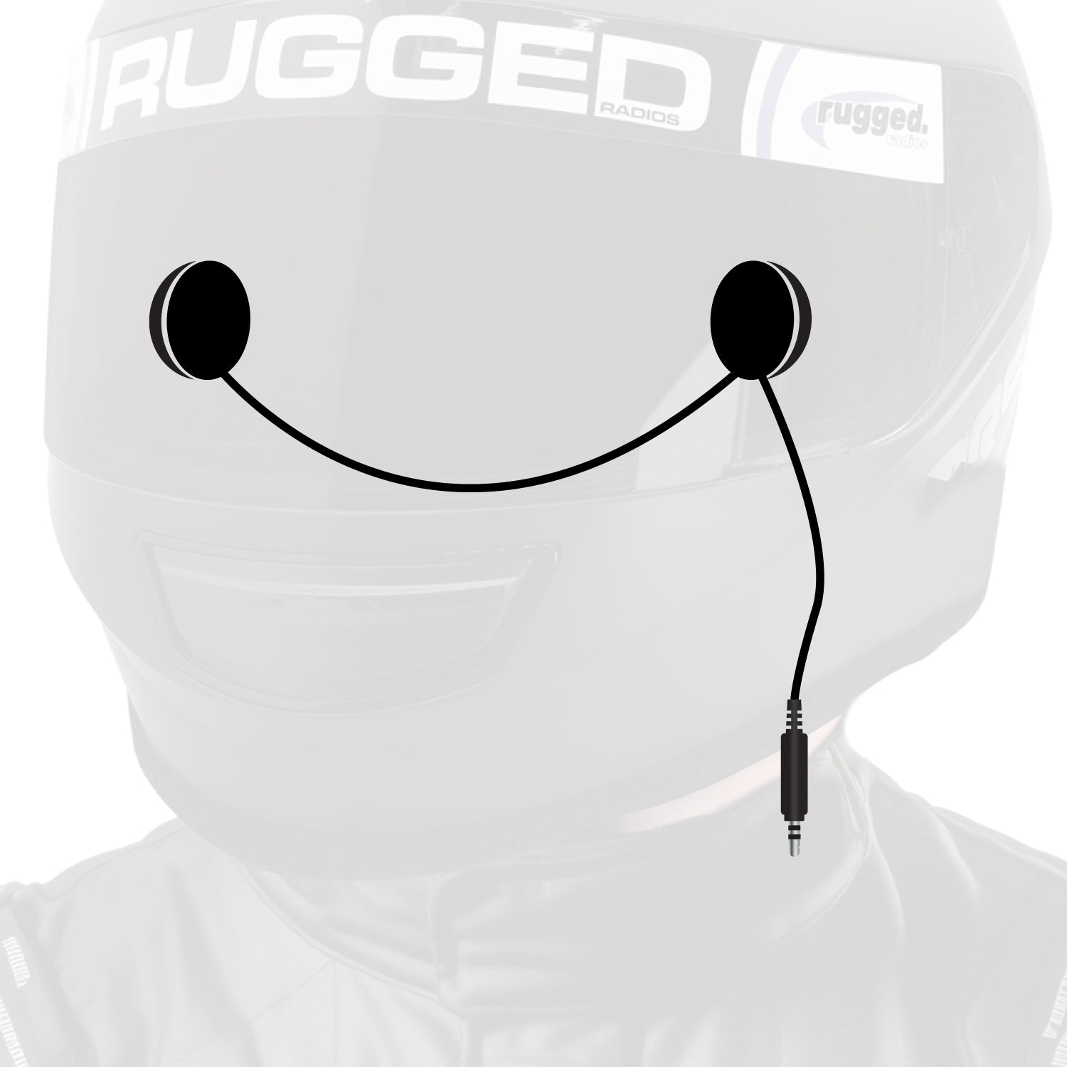 Photo of In-Helmet Speakers with 3.5mm Plug by Rugged Radios - Premium for UTVs / Side by Sides