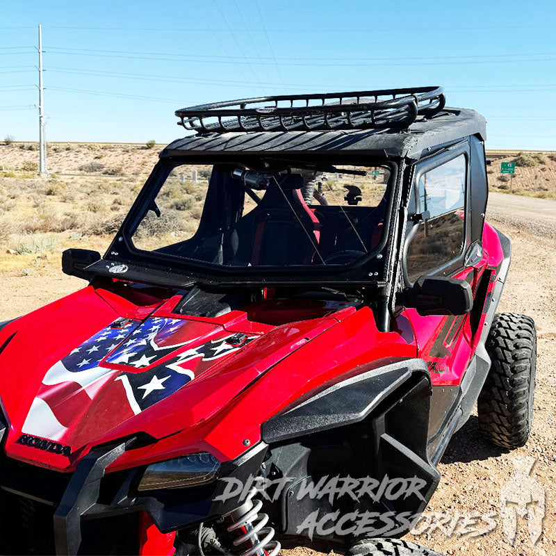 Photo of Dirt Warrior Accessories - Honda Talon 1000 2-Seat Cab Enclosure "THE VAULT" 2019-25 Upper Side Doors & Panels (Patent Pending) by Dirt Warrior Accessories - Premium Cab Enclosures for UTVs / Side by Sides