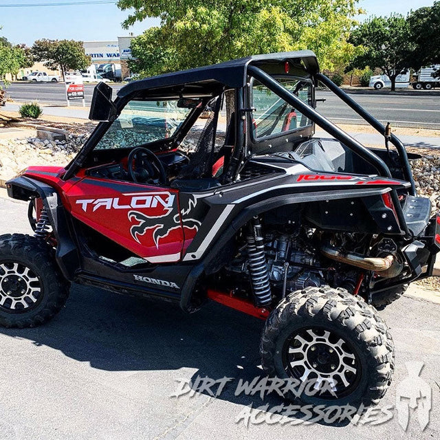 Photo of Dirt Warrior Accessories - Honda Talon 2-Seat Rear Windshield 2019+ by Dirt Warrior Accessories - Premium WINDSHIELD for UTVs / Side by Sides
