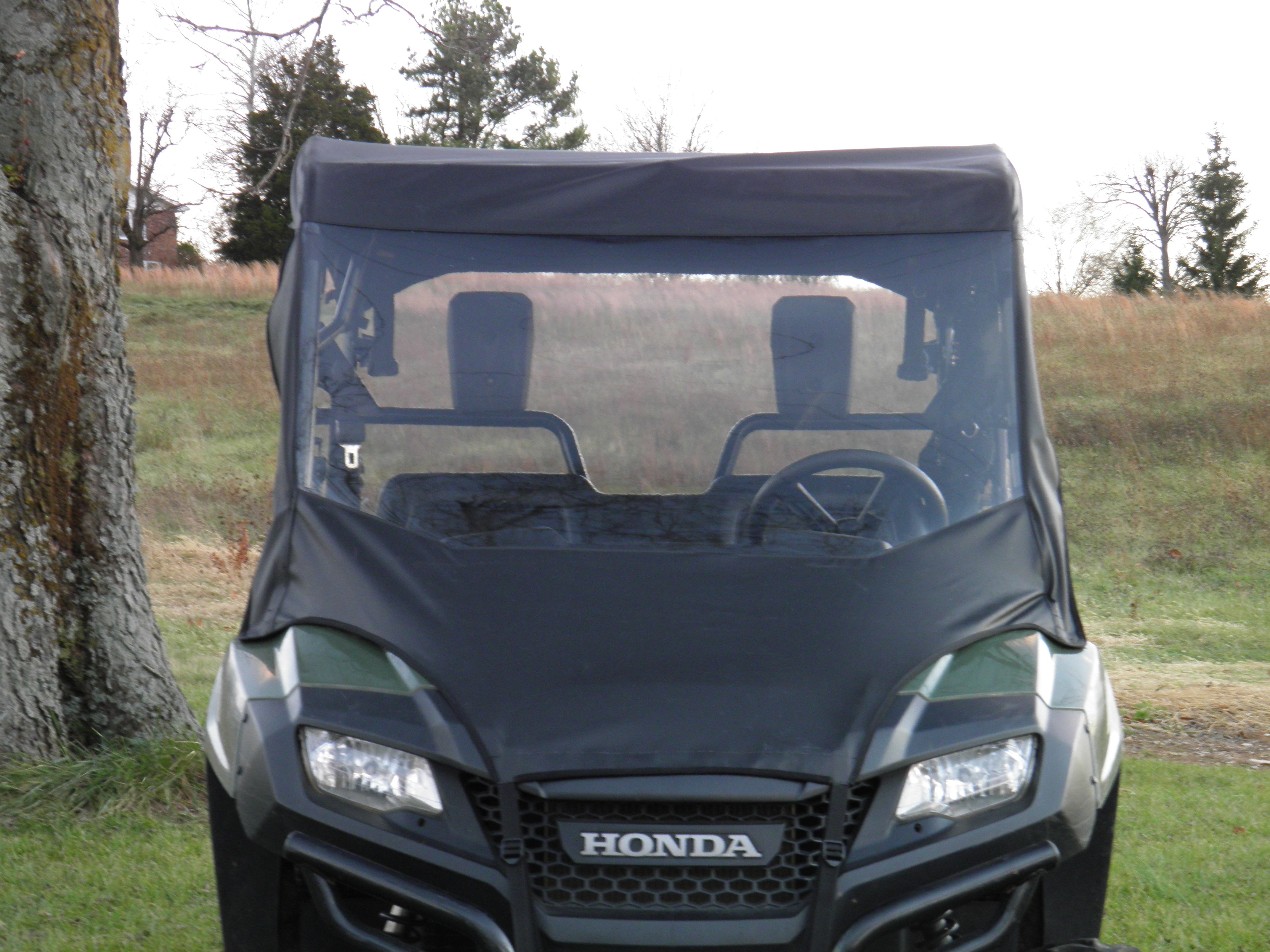 Photo of Honda Pioneer 700 4-Seater - Vinyl Windshield/Top/Rear Combo by 3 Star UTV - Premium Enclosures for UTVs / Side by Sides