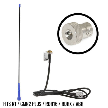 Photo of External Headset Antenna Kit with BNC Connector for Handheld Radios by Rugged Radios - Premium for UTVs / Side by Sides