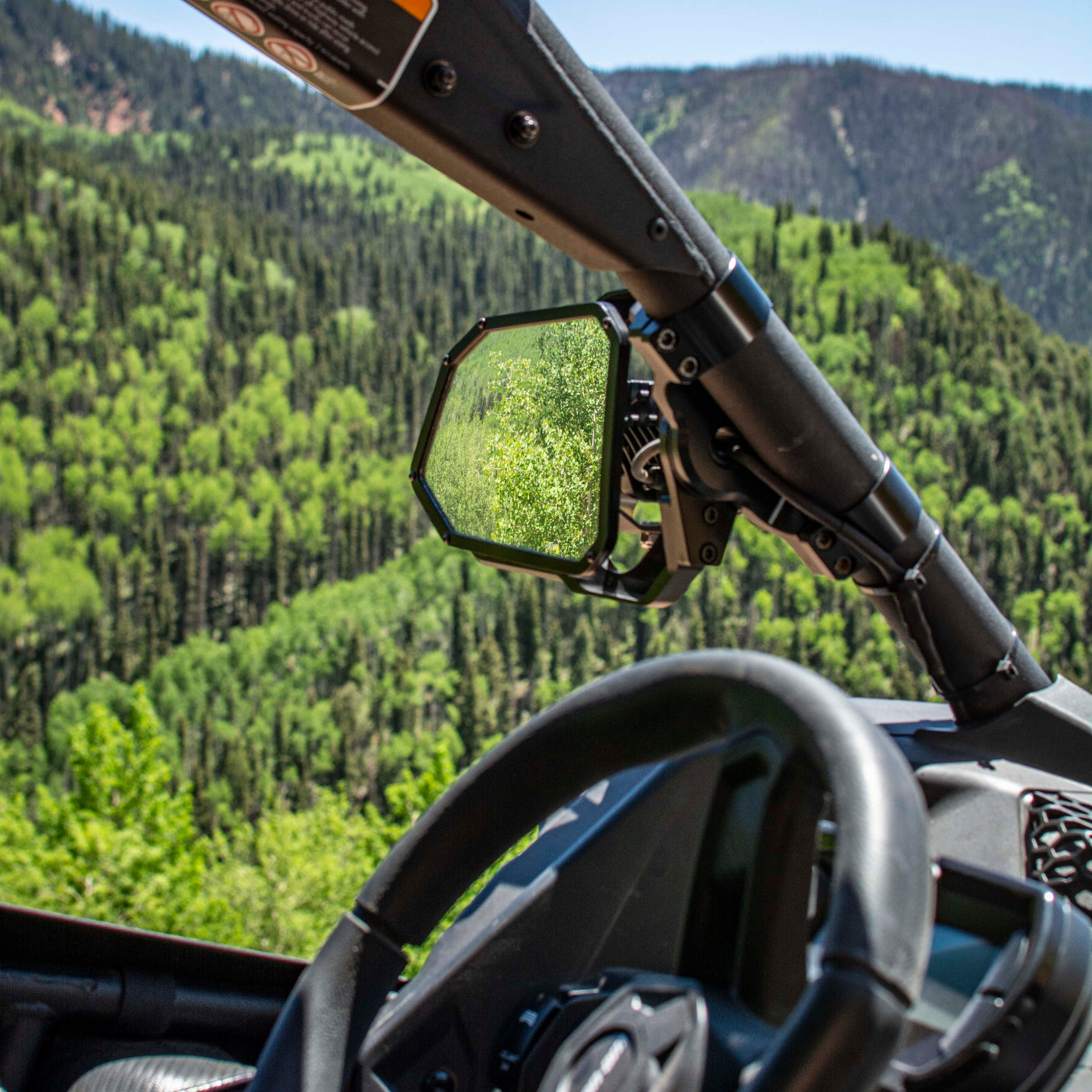Cuero Race UTV Side Mirror Set - Adjustable & Race-Proven