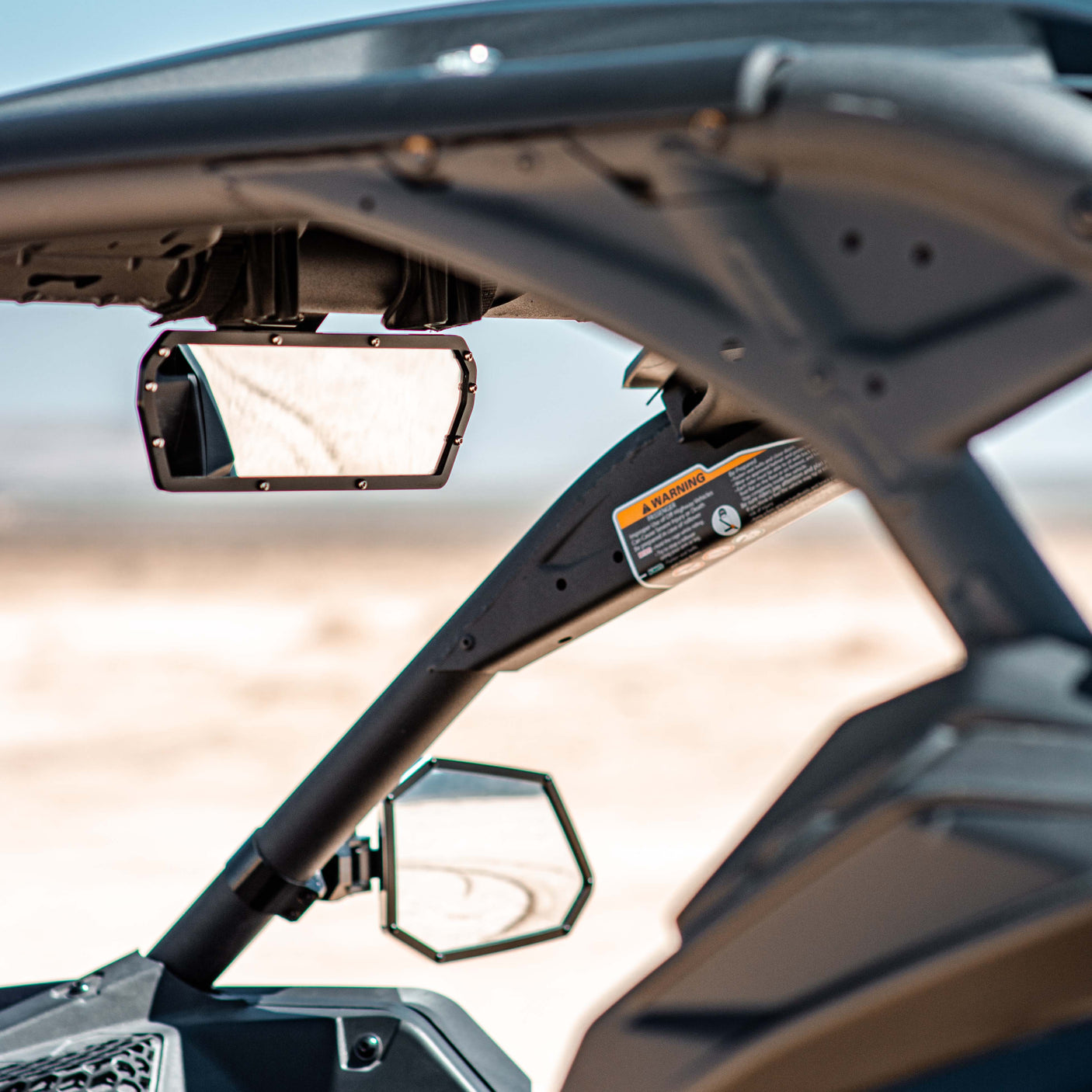 X3 Specific Super DELUXE 11" Offroad UTV Center Rearview Mirror - Huge Field of Vision + Adjustable Dual Mount (2023)