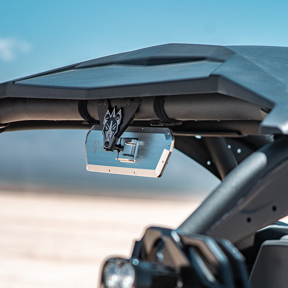 X3 Specific Super DELUXE 11" Offroad UTV Center Rearview Mirror - Huge Field of Vision + Adjustable Dual Mount (2023)