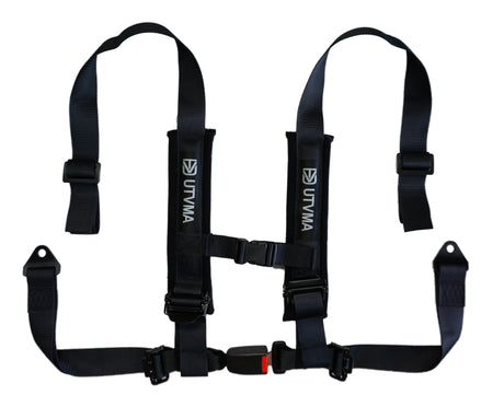 Photo of RZR 4 800 Bump Seats Set (Front and Rear) by UTVMA - Premium Bump Seat for UTVs / Side by Sides