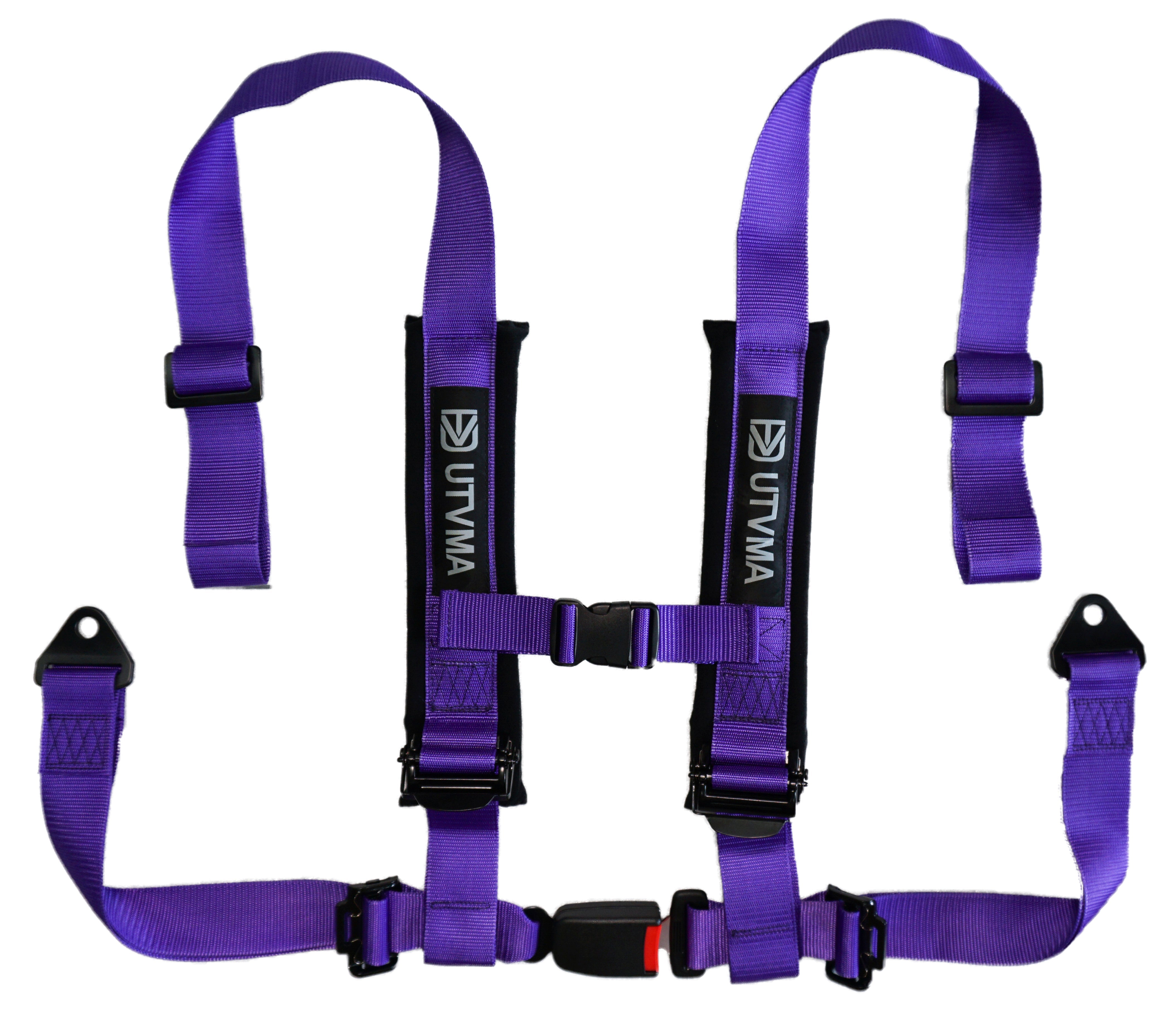 2-inch 4-point Harness with Auto Buckle - Safe + Comfortable (2023)