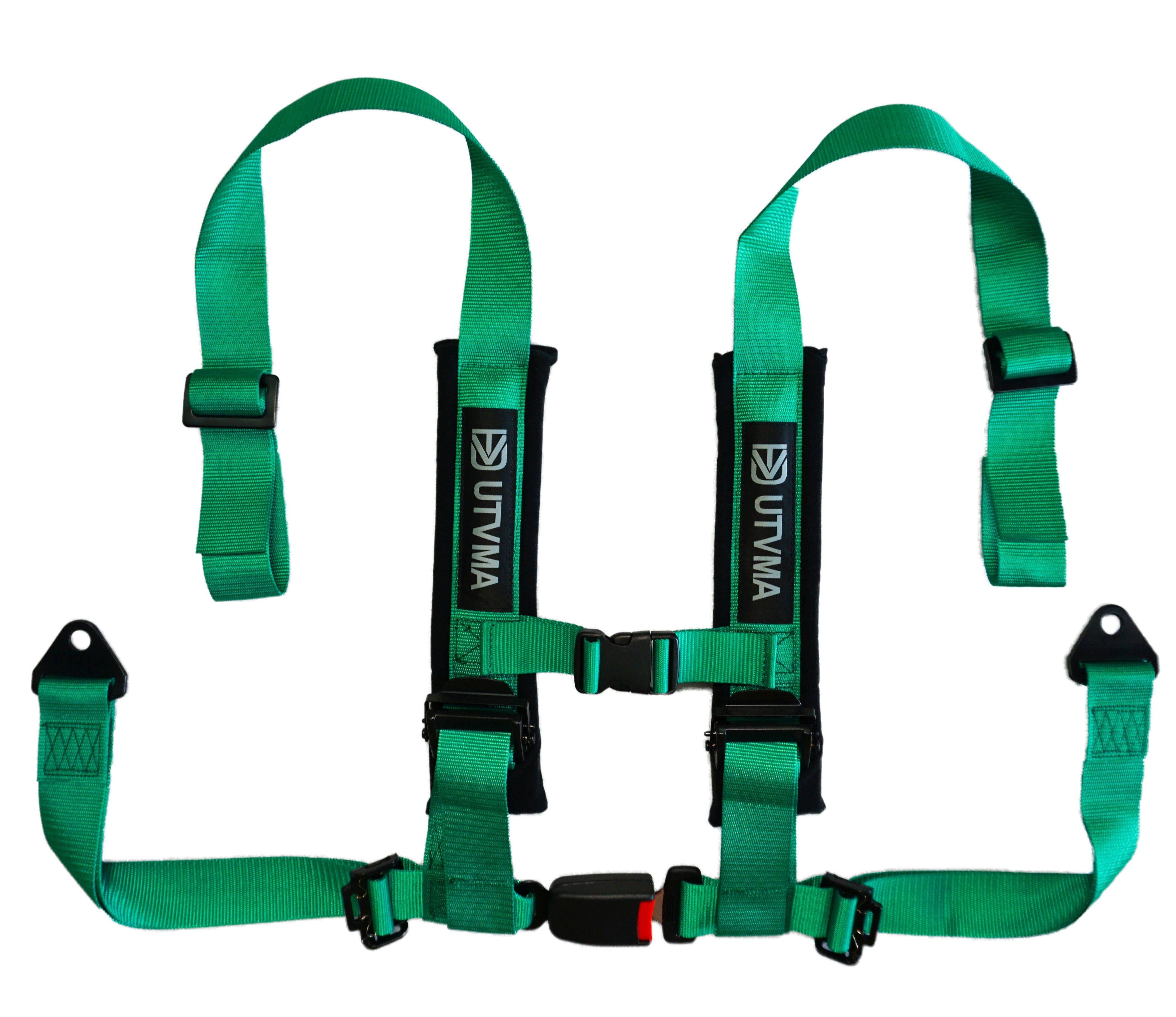 2-inch 4-point Harness with Auto Buckle - Safe + Comfortable (2023)