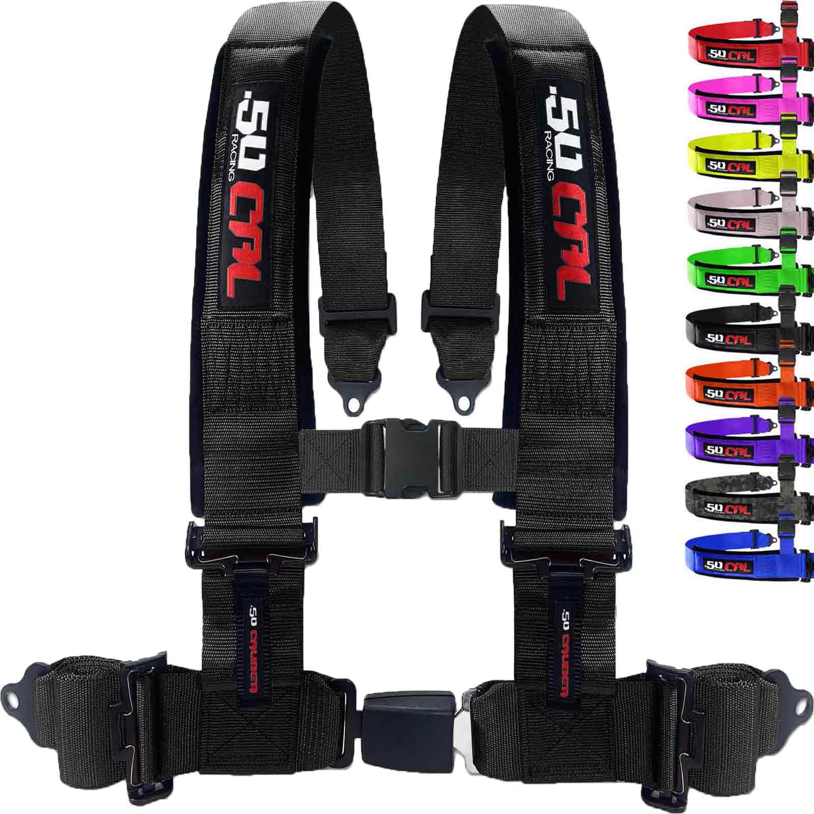 Photo of 4-Point UTV Safety Harness Seat Belt – Push Button Releas by 50 Caliber Racing - Premium Harnesses for UTVs / Side by Sides
