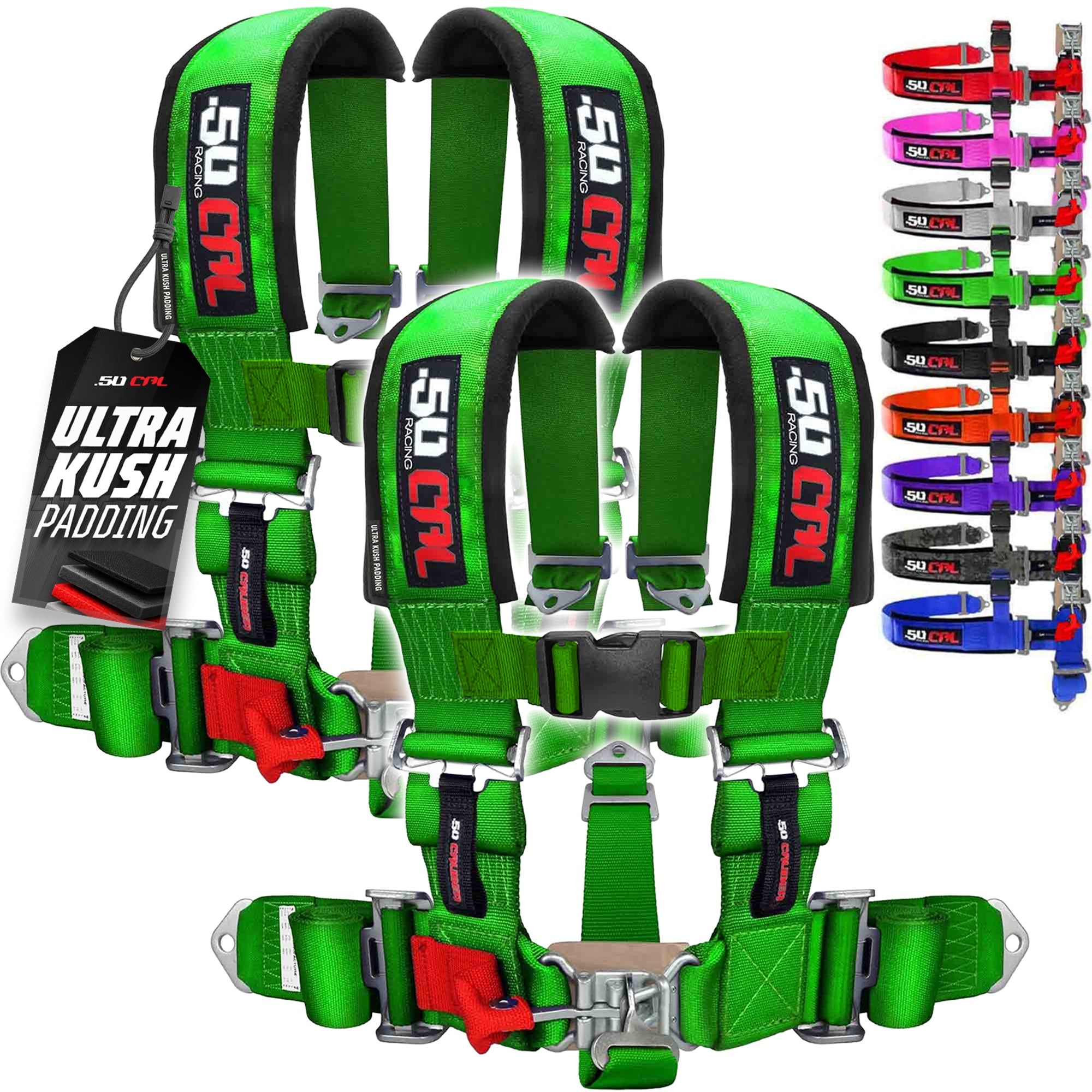 50 Caliber Racing 3" 5-Point UTV Harness | Anti-Submarine Strap | 9 Colors