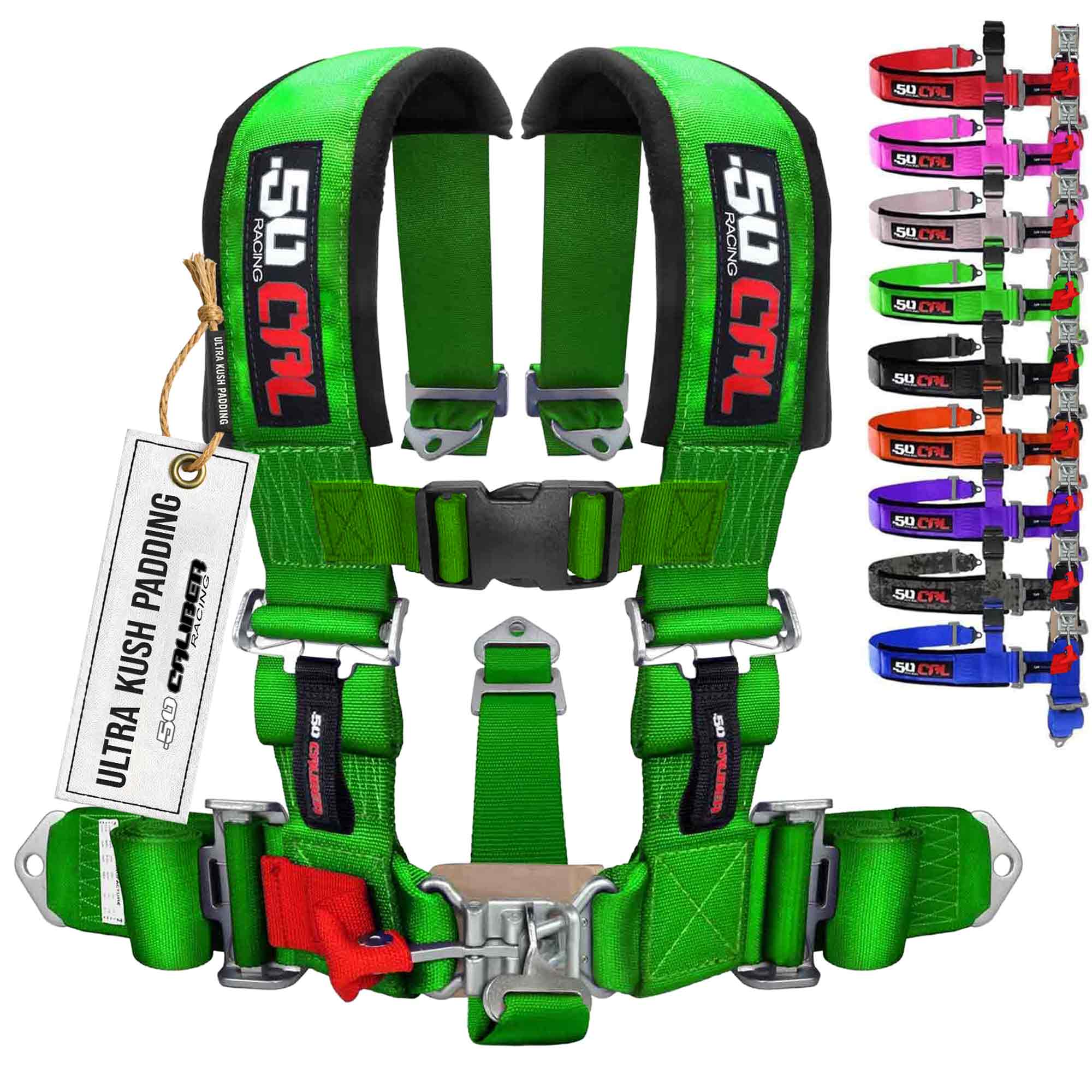 50 Caliber Racing 3" 5-Point UTV Harness | Anti-Submarine Strap | 9 Colors