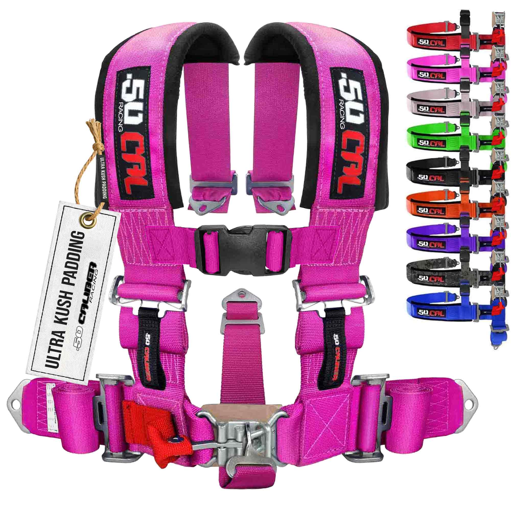 50 Caliber Racing 3" 5-Point UTV Harness | Anti-Submarine Strap | 9 Colors