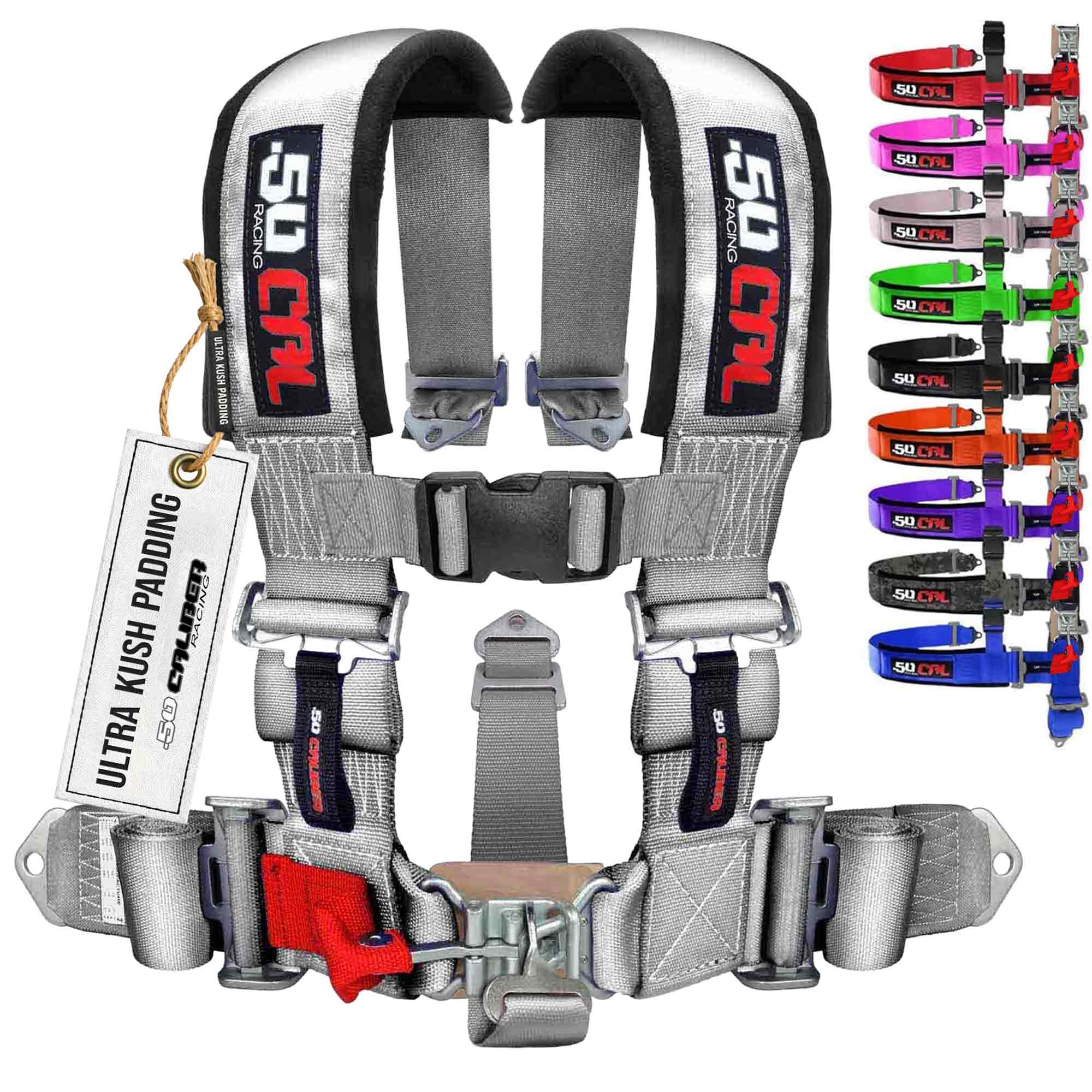 50 Caliber Racing 2" 5-Point UTV Harness | Anti-Submarine Strap | 9 Colors