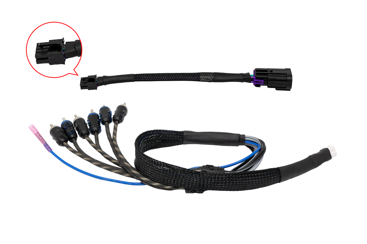 UTV Stereo Kawasaki Teryx H2 Garmin Tread RCA Output Kit